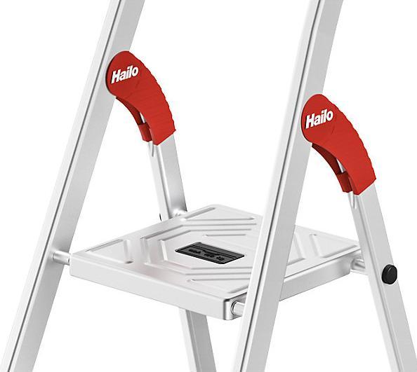 Produktbild Hailo L80 ComfortLine, Alu-Sicherheits-Stehleiter, 6 Stufen (Stehleiter, 116 cm)