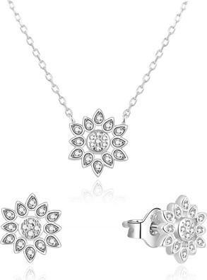 Beneto Playful set of jewelry made of silver AGSET239L (necklace, earrings)