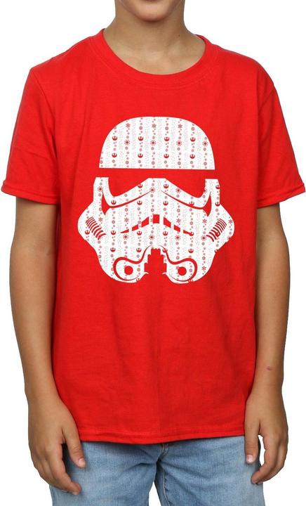 Immagine prodotto Star Wars Christmas Stormtrooper Helmet Maglietta Ragazzi (140, 146)