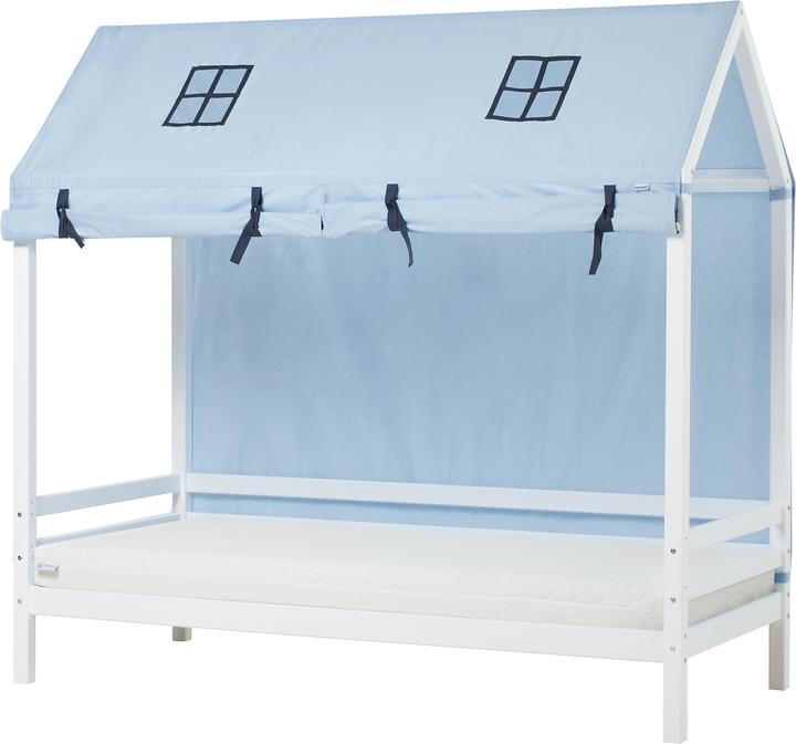 Produktbild Hoppekids BUNDLE BASIC Hausbett 90x200 cm mit CARS Vorhang und ECO Dream-Matratze (90 x 200 cm)