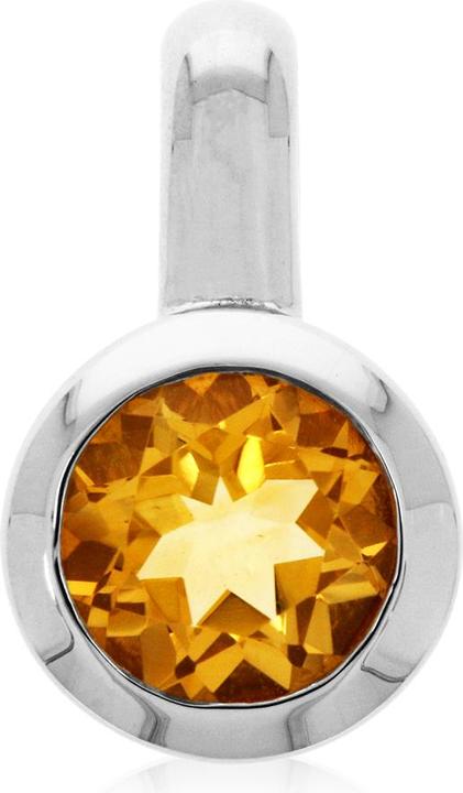 Xen Anhänger mit 7 mm Citrin ca. 1,25 ct. (925 Sterling Silber)