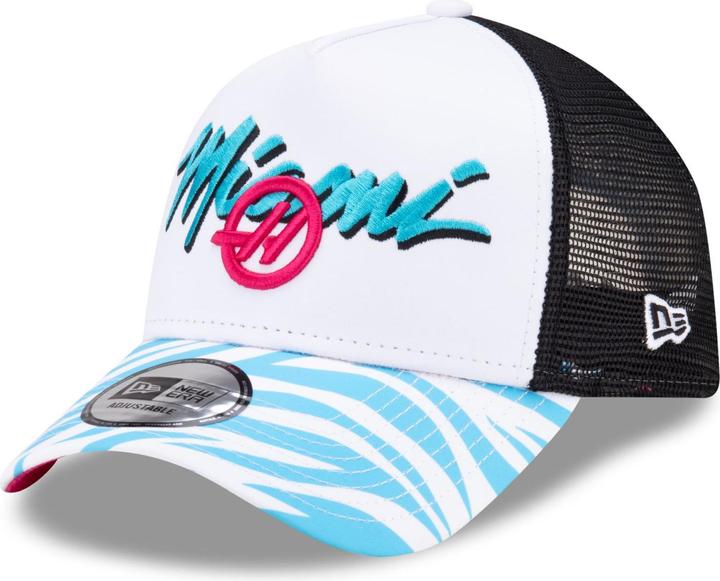 Actual product image New Era A-Frame Snapback Trucker Cap - Miami F1 Haas (One size)