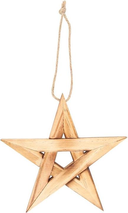 Produktbild Something Different Hängende Dekoration Holz Pentagramm