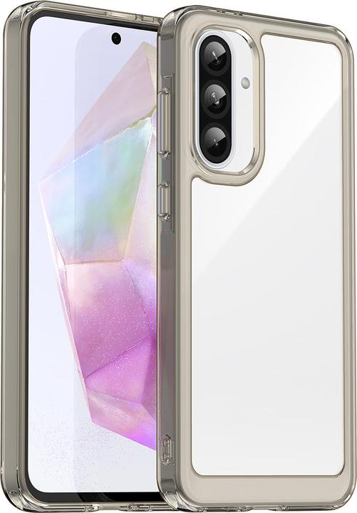 Produktbild Hurtel Outer Space Case für Samsung Galaxy A26 Cover mit flexiblem Rahmen - Halbtransparent, Schwarz (Samsung Galaxy A26)