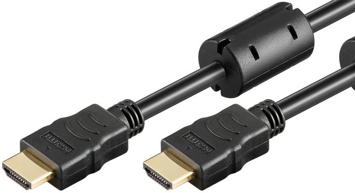 Actual product image Goobay High-speed HDMI cable with Ethernet Ferrite (2 m, HDMI)