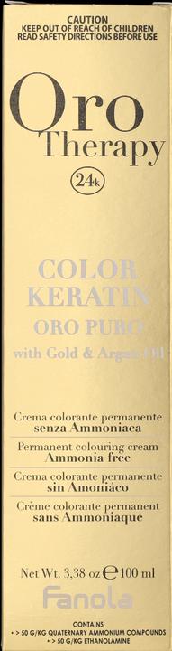 Image du produit Fanola Oro Therapy Color Keratin Puro 6.1 Dark Ash Blonde 100ml (6.1 Frêne blond foncé)