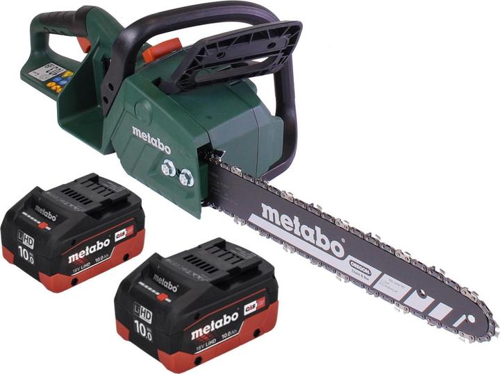 Produktbild Metabo MS 36-18 LTX BL 40 Akku KettensÃ¤ge 36 V ( 2x 18 V ) 40 cm 22 m/s Brushless + 2x Akku 10,0 A (Akku Kettensäge)