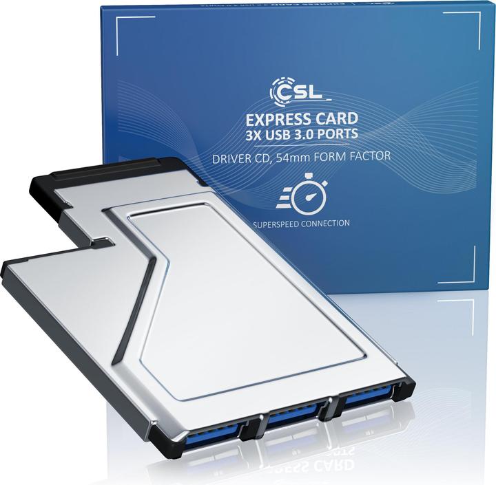 Image du produit CSL Carte PCMCIA Express USB 3.0 3 ports USB 3.0