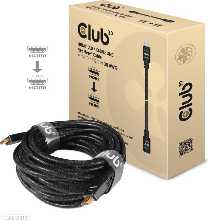 Club 3D HDMI (Typ A) — HDMI (Typ A) (10 m, HDMI)