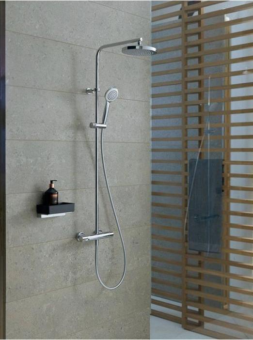 Actual product image Duravit Shower system B.1 with shower thermostat chrome