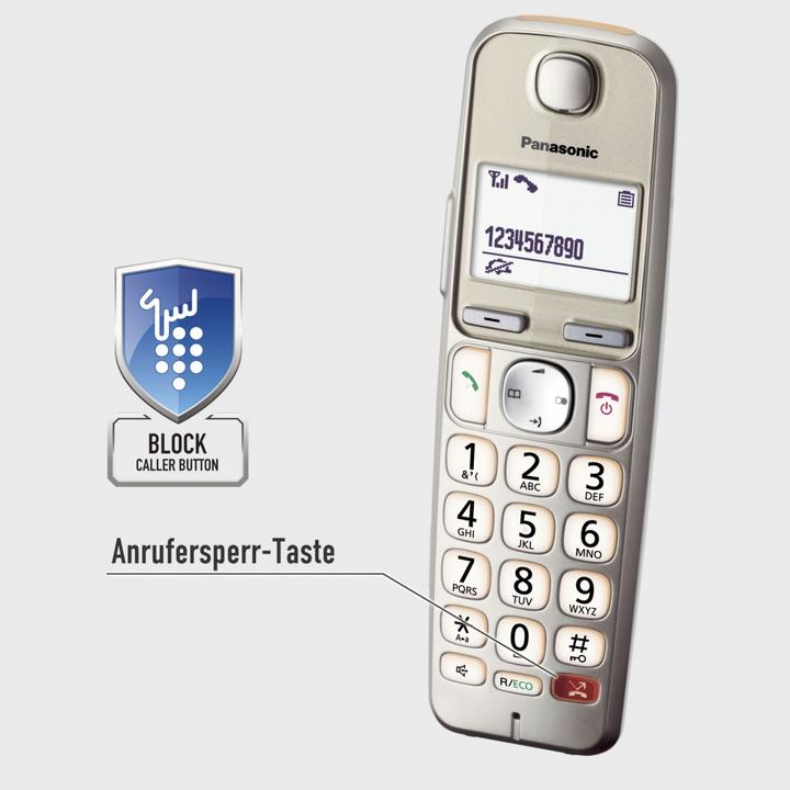 Produktbild Panasonic KX-TGE262GN Duo Champagner