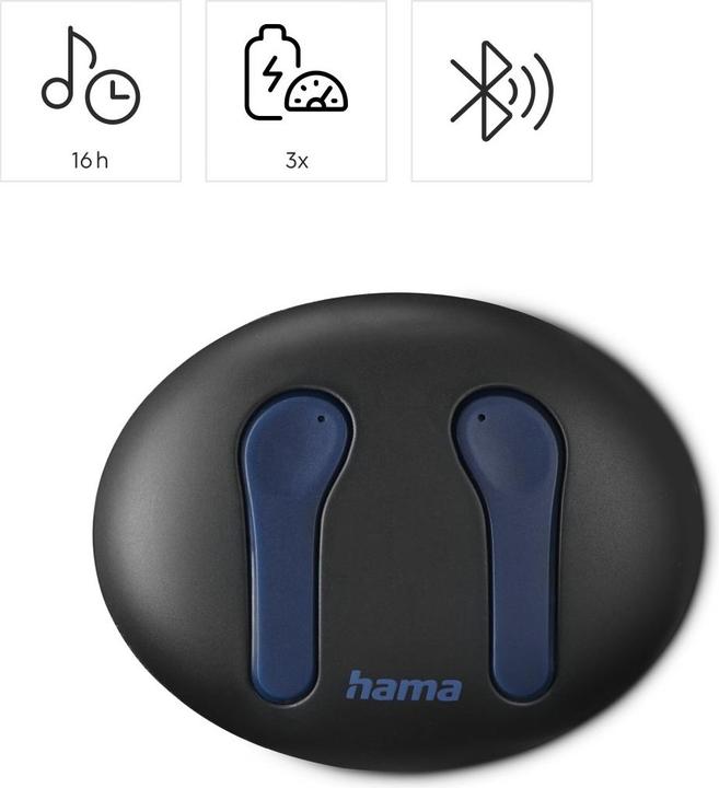 Actual product image Hama Bluetooth® headphones Spirit Unchained, True Wireless Earbuds, ENC, FC, SW (ANC, 150 h, Wireless)