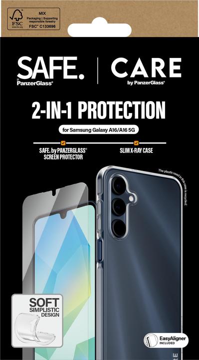 Actual product image PanzerGlass CARE by ® Fashion 2-in-1 Bundle Samsung Galaxy A16 | A16 5G (1 Piece, Samsung Galaxy A16, Samsung Galaxy A16 5G)