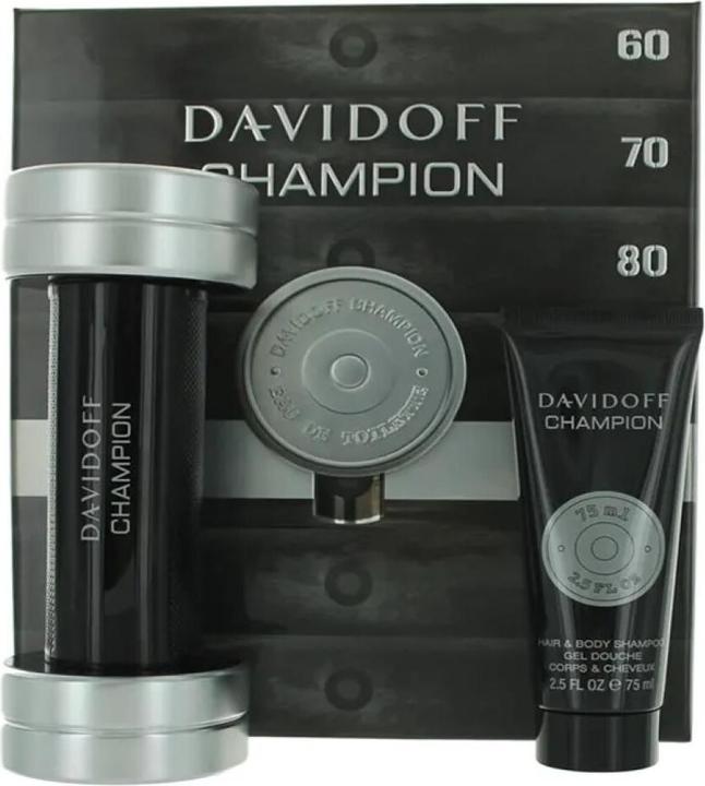 Immagine prodotto Davidoff Set Champion - Spray EDT 3 once e Shampoo per capelli e corpo 2,5 once (Set per la cura dei capelli)