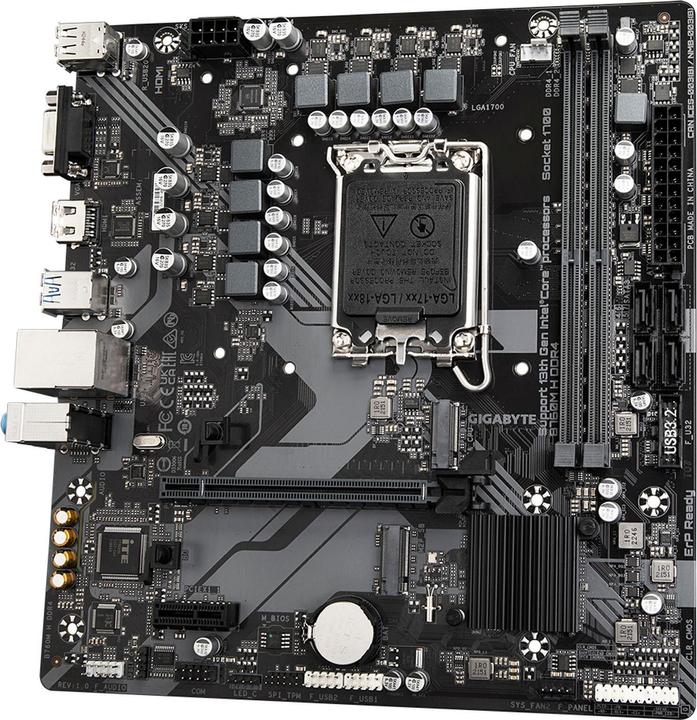 Image du produit Gigabyte MB H DDR4 B760,S1700,mATX,Intel (LGA 1700, Intel B760 Express, mATX)