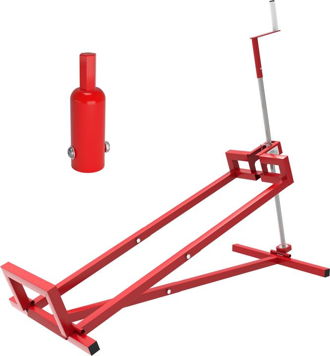 Immagine prodotto Wiltec Dispositivo di sollevamento per tosaerba 400 kg con adattatore Aiuto per la pulizia del trattorino (Trattorino, Attacco per macchine da giardino)