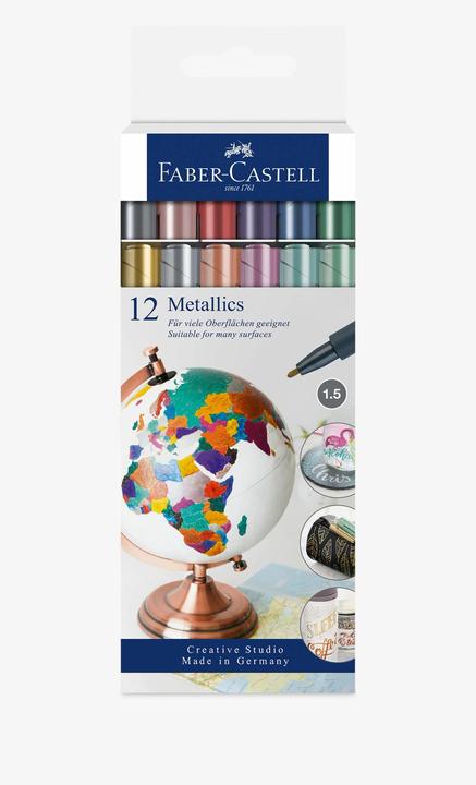 Immagine prodotto Faber-Castell Marcatore metallico (Metallo, 12 x)