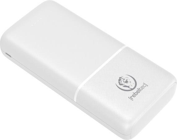 Produktbild Rebeltec powerbank P20 10W 20000mAh weiss (20000 mAh, 10 W, 74 Wh)