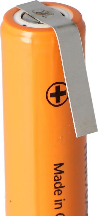 Panasonic Sanyo HR-AAAU NiMH Akku Micro AAA Flat Top mit Lötfahne in U-Form (AAA, 730 mAh)