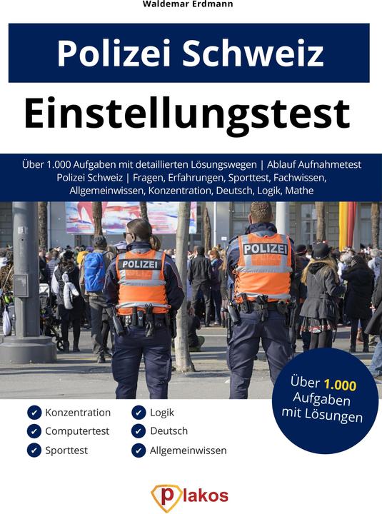 Produktbild Einstellungstest Polizei Schweiz (Deutsch, Waldemar Erdmann, 2020)