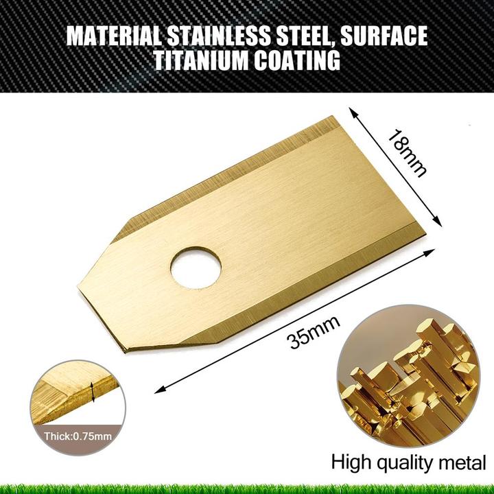Actual product image Intirilife 30x robotic lawnmower replacement blades (Mowing robot, Garden machinery spare parts)