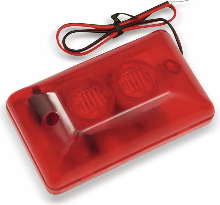 Produktbild Eneroid Twin-Alarmsirene mit Blitzlicht, 12 V-, 110 dB, rot