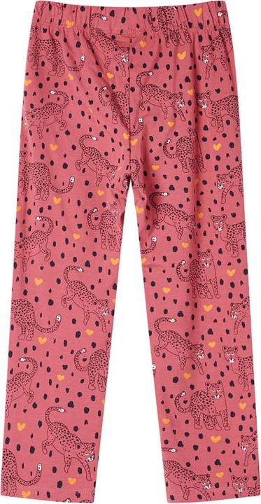 Image du produit VidaXL Pyjama enfant manches longues rose foncé 128,Matériau : 95 (128)