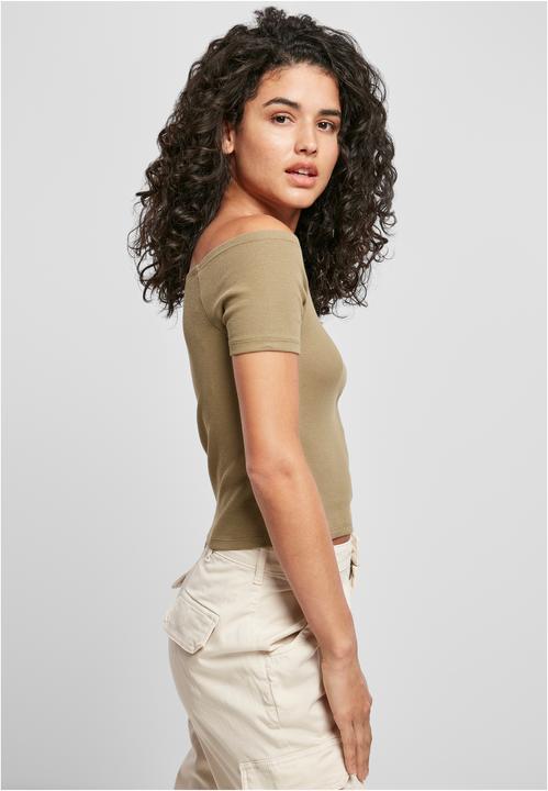 Actual product image Urban Classics Ladies Off Shoulder Rib Tee (3XL)