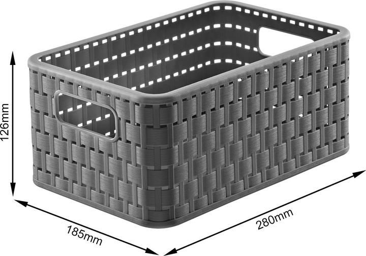 Produktbild Rotho 3er Set Korb DIN A5, 6 l COUNTRY (1 x, 28 x 18.5 x 12.6 cm)