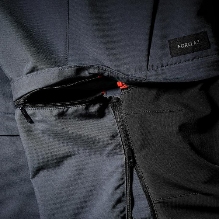 Actual product image Simond Men's 2-in-1 robust trekking zip-off trousers - MT500 (M/L)