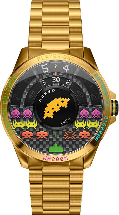 Nubeo NB-6082-SI-33 Herrenuhr Quasar Automatik Limited 48mm 20ATM