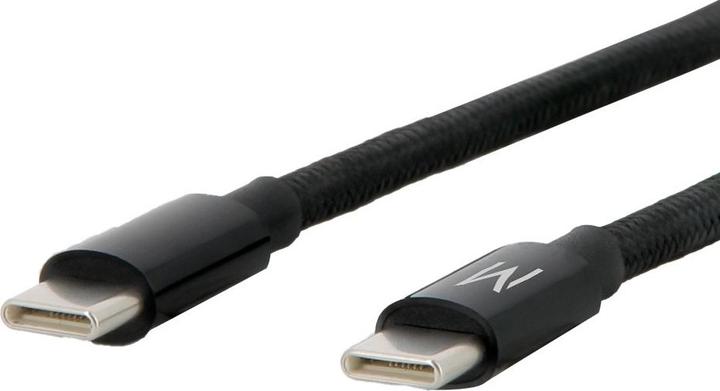 Image du produit Mobilis 001389, 1 m, USB C, USB C, 0,48 Gbit/s, Noir (1 m, USB 2.0, 100 W)