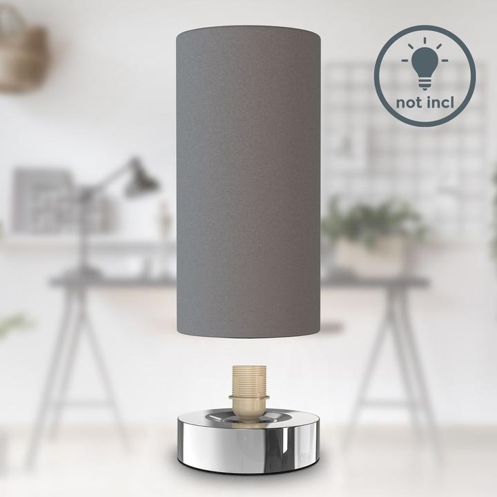 Image du produit B.K.Licht Lampe de table, chrome-gris, 1xE14/40W max. excl. (E14)