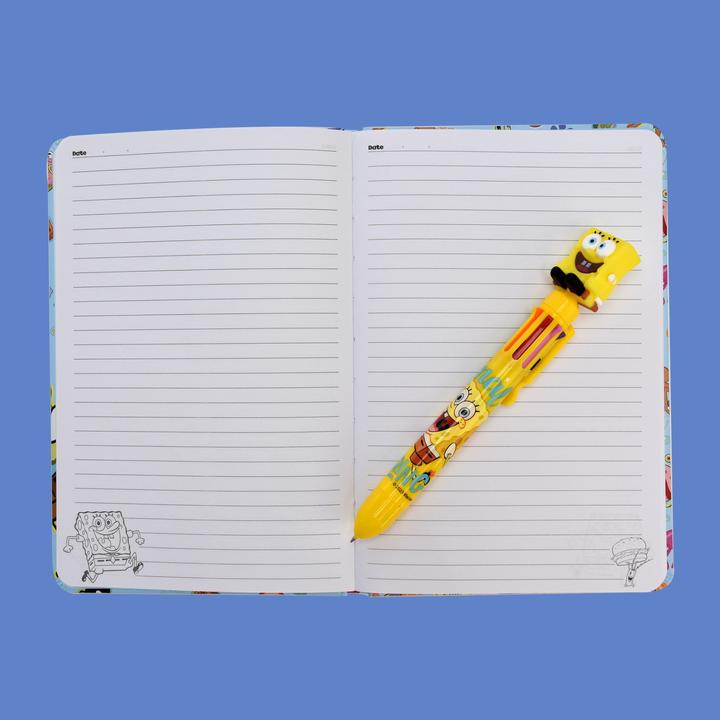 Actual product image Blue Sky Bob l'éponge - Carnet A5 (A5, Lined, Hardcover)