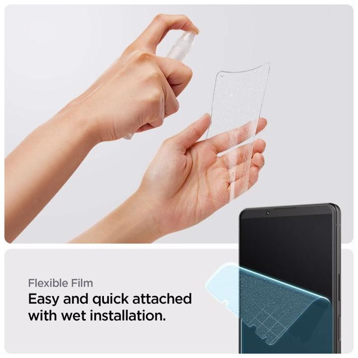 Produktbild Spigen Folia Neo Flex Sony Xperia IV 2szt aplikacja na mokro AFL05781 (2 Stück, Sony Xperia 5 IV)