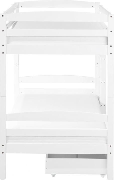 Actual product image Beliani Loft Bed Wood with Bed Drawer White 90 x 200 cm REGAT (90 x 200 cm)