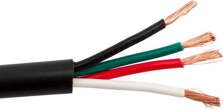 Actual product image Structured Cable Products SCP 16/4OFC-HD-BK - 1.31mm² 4-Conductor, In/Outdoor Pro grade Speaker Cable, 152m box, Black (152 m, 1.31 mm²)