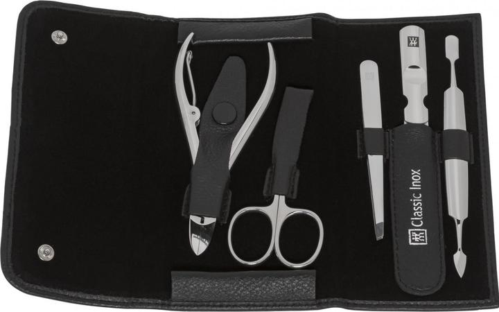 Produktbild Zwilling 97437-004-0 Classic Inox Etui aus Rindleder 5-teilig schwarz