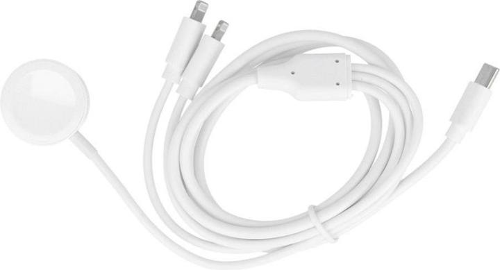 Immagine prodotto OEM Cable Cable 3in1 Type C to 2 x Lightning / Apple Watch 3W 2A C3168 1,2 m white