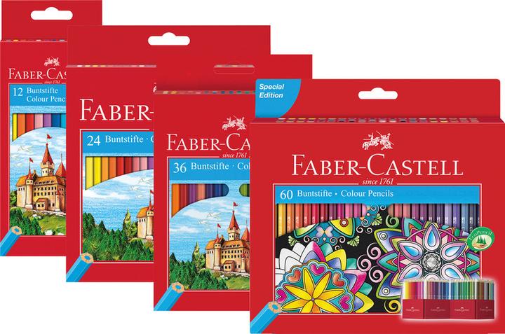Image du produit Faber-Castell Crayons de couleur (Multicolore, 60 x)