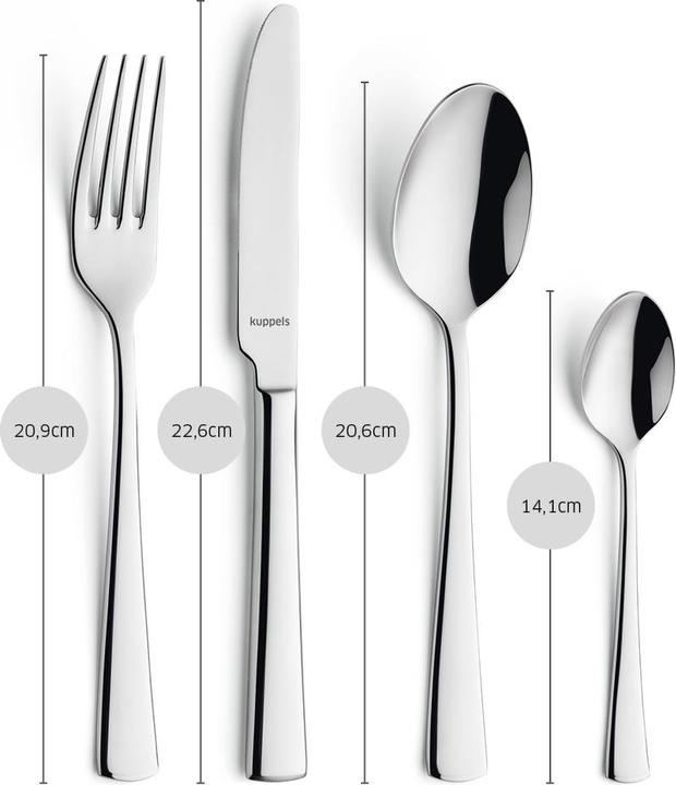Actual product image Kuppels Cutlery set 24 pieces B0959 Flair (24 Piece, Cutlery set)