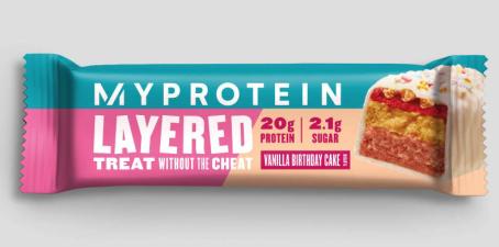 Actual product image MyProtein Retail Layered Bar (12 x 60G) (Vanilla Birthday Cake, 12 pcs., 720 g)
