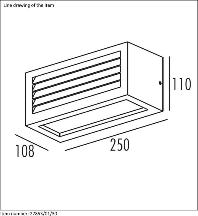 Actual product image Lucide Dimo (E27, IP54)