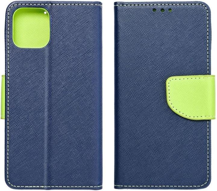 Produktbild NoName Book case OEM FANCY Book case for SAMSUNG A52 LTE / A52 5G / A52S navy/lime (Samsung Galaxy A52 5G, Samsung Galaxy A52s 5G, ZTE Blade A52 Lite)