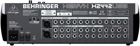 Productafbeelding Behringer XENYX X2442USB, Mixer met Effecten en USB (Studio en live mixer)