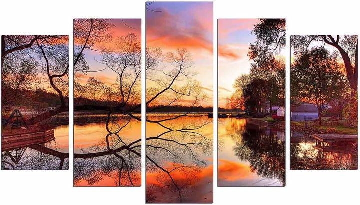 Actual product image Wallxpert Art (20 x 60 cm, 110 x 60 cm, 20 x 50 cm, 20 x 40 cm)