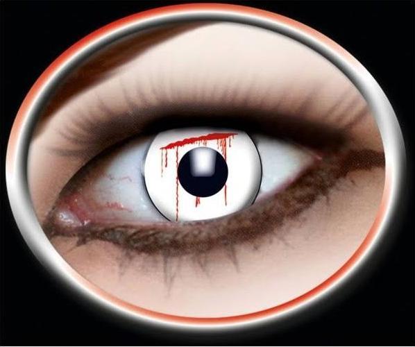 Actual product image Zoelibat Contact lenses white cut (White, Red)