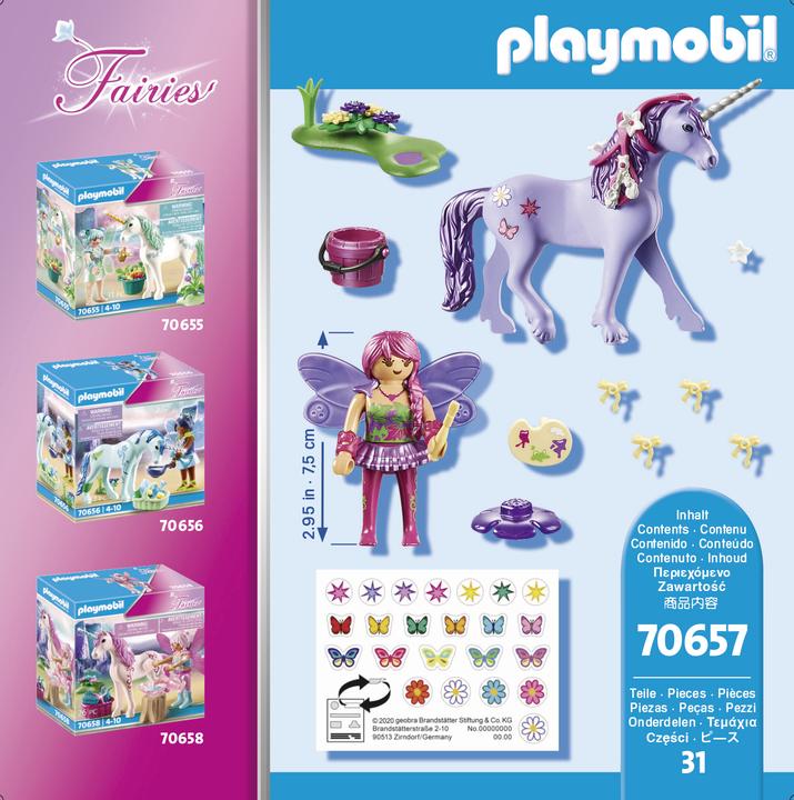 Produktbild Playmobil Einhorn mit Schmück-Fee (70657)