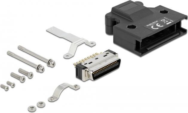 Delock MDR Stecker 36 Pin Lötanschluss mit Gehäuse