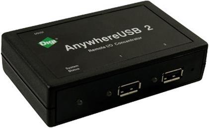 Image du produit DIGI AnywhereUSB/2, Hub réseau USB 2.0 (2 ports)